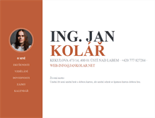 Tablet Screenshot of jankolar.net